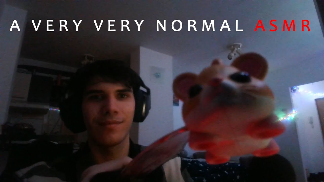 A VERY NORMAL ASMR VIDEO ( still tapping , scratching , mouth sounds )