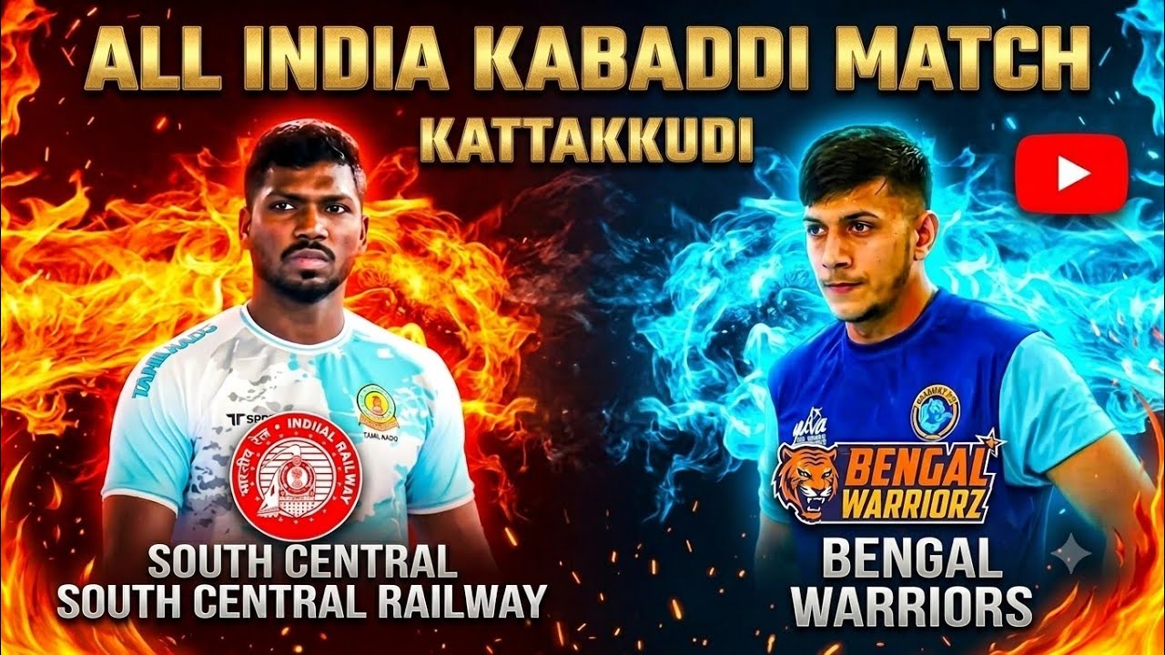 PQF || SOUTH CENTRAL RAILWAY VS BENGAL WARRIORS || ALL INDIA KABADDI MATCH KATTAKUDI -2026