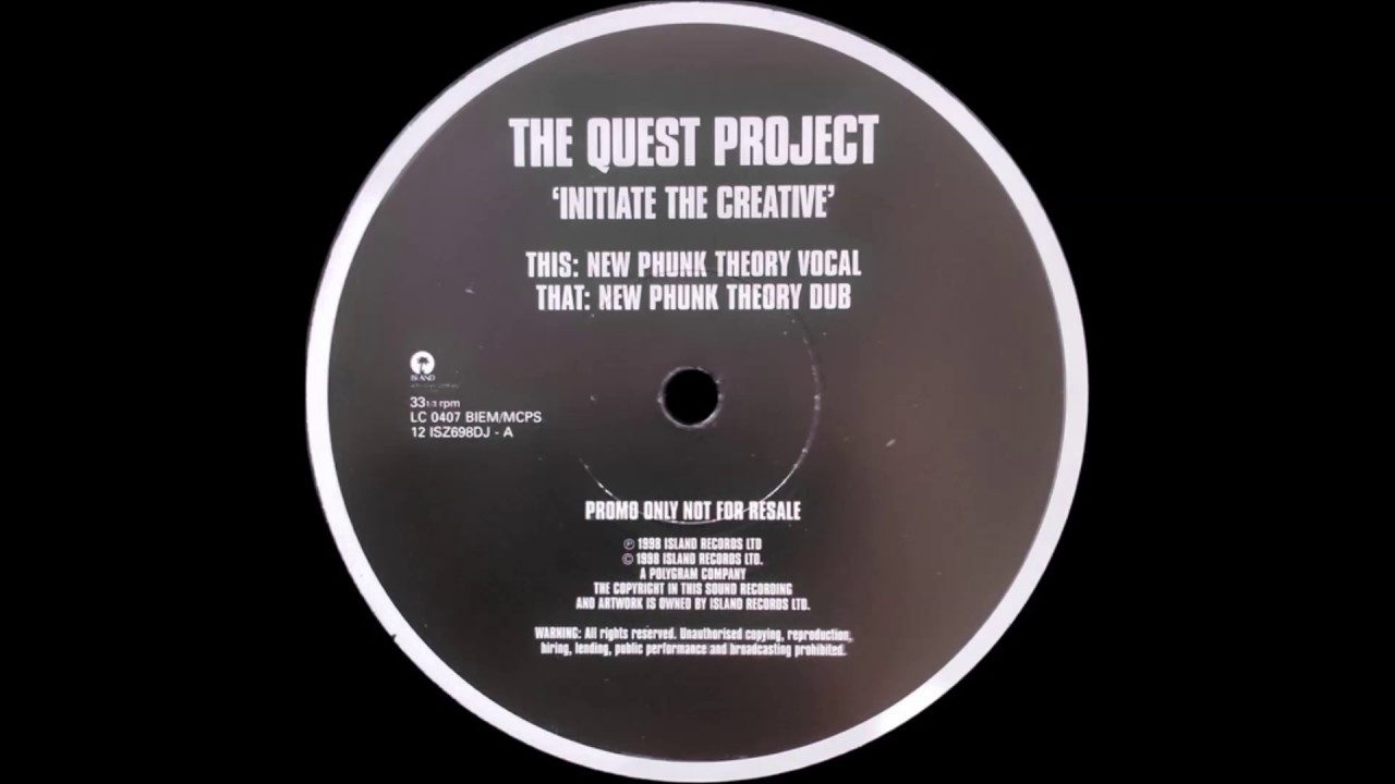 The Quest Project  -  Initiate The Creative (New Phunk Theory Dub)