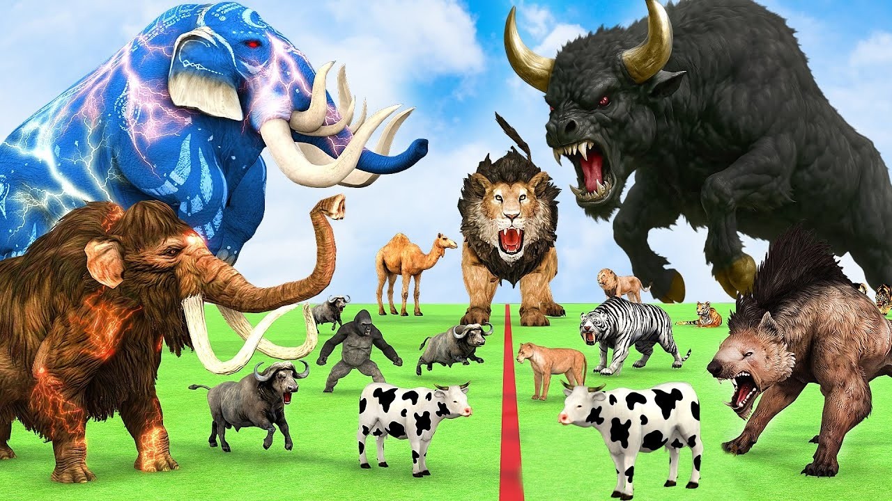 Incredible Animals Race vs Dinosaurs vs Prehistoric Mammals Speed Race Run: Who Will Win?ARBS #2026