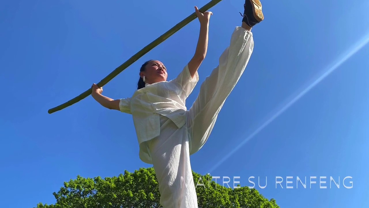 Taiji Style Yang 24 Mouvements Avec Le Bâton Par Maître Su Renfeng