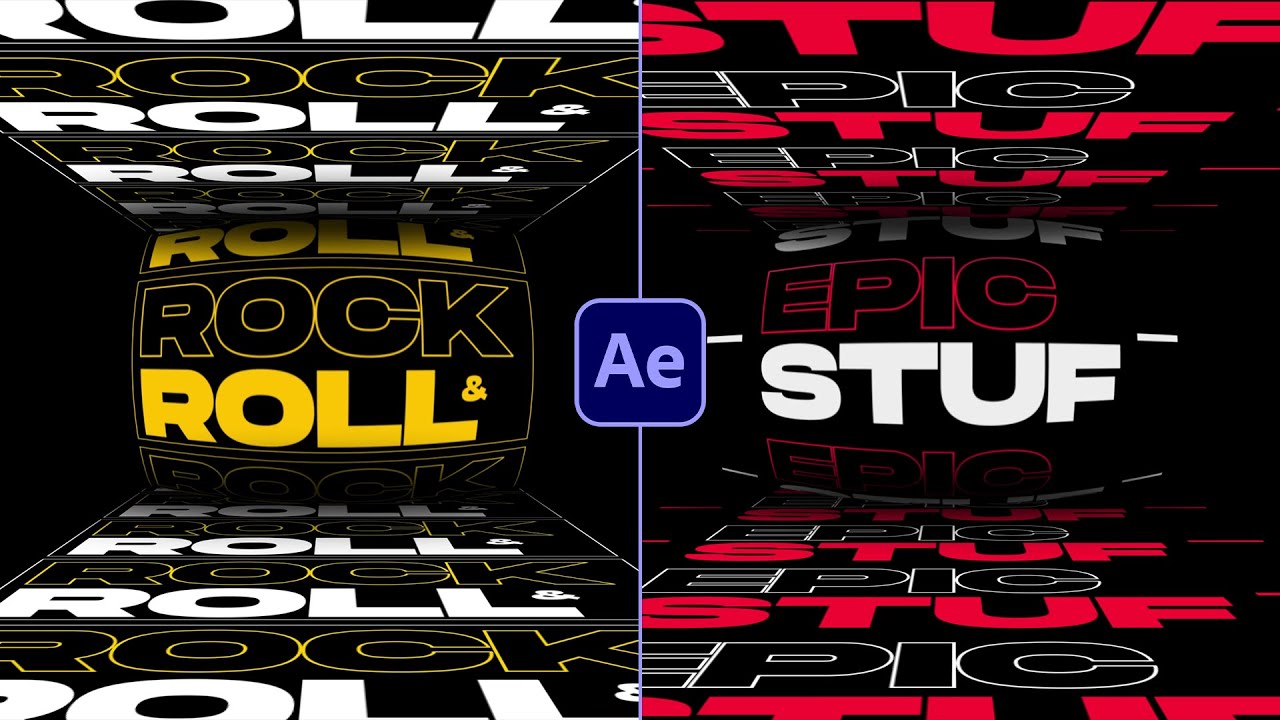 Seamless Typography Animations in After Effects | After Effects Tutorials