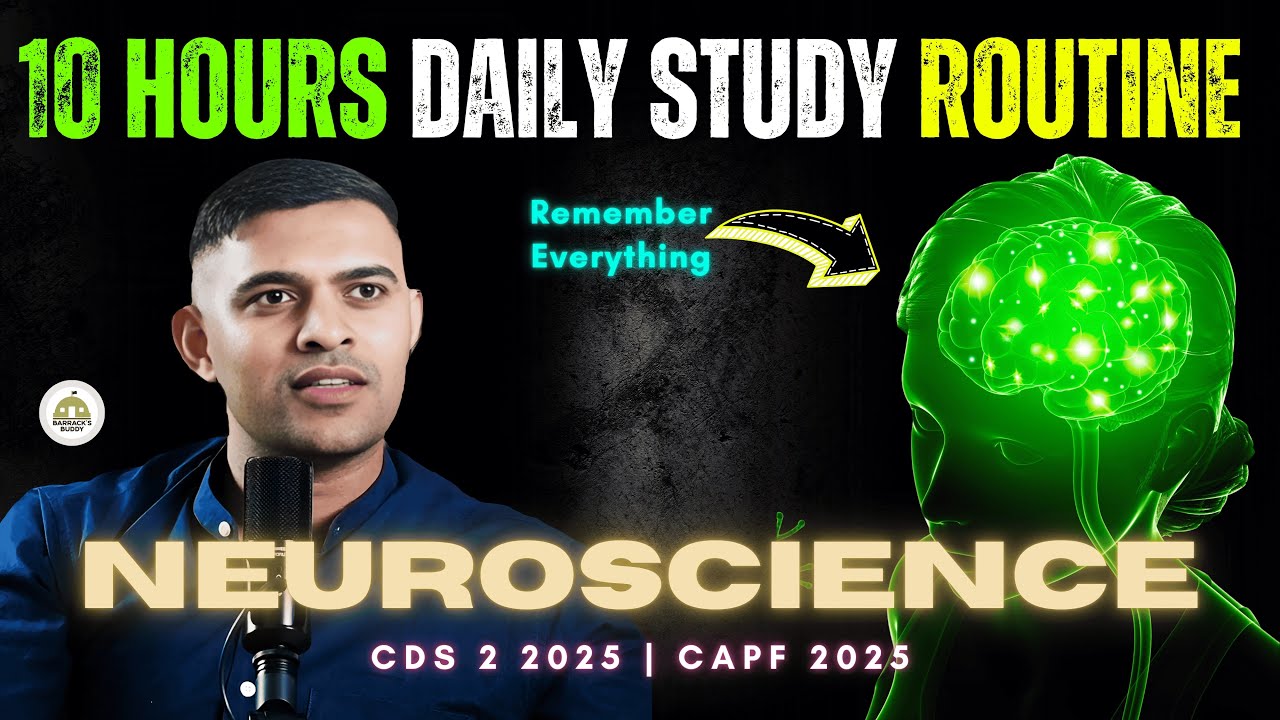 Scientific Daily Study Routine - CDS 2 2025 | CAPF 2025