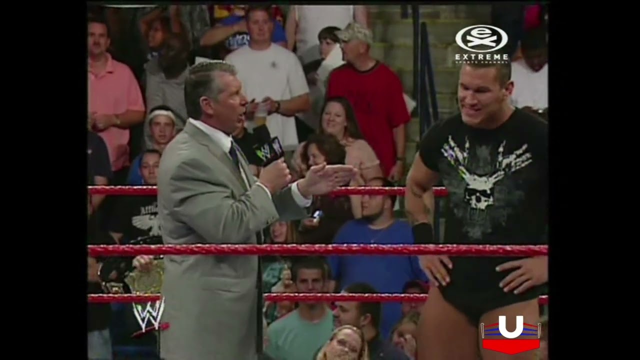 WWE Raw 20.08.2007: Randy Orton, Vince McMahon i John Cena segment - PL