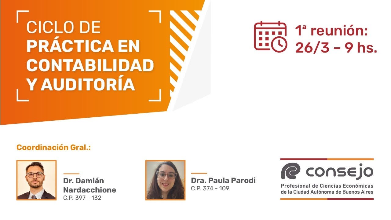 Ref. 2501NV. Ciclo de Pr&aacute;ctica en Contabilidad y Auditor&iacute;a 1&ordm; Reuni&oacute;n 2026
