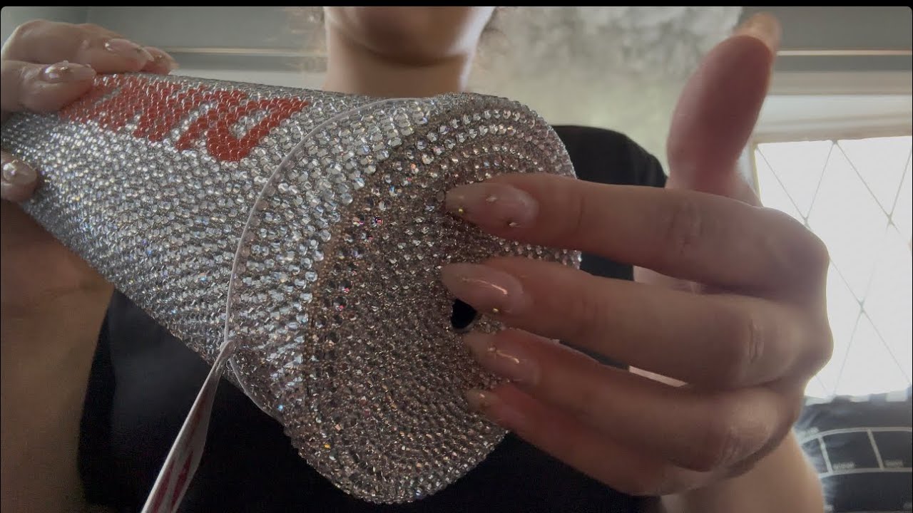 ASMR | Bedazzled Dunkin’ Cup Sounds 💗☕ Sparkle Tapping & Soft Spoken