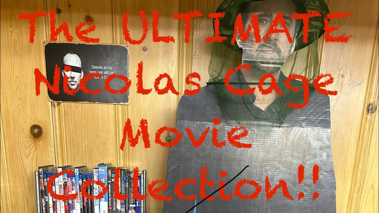 The ULTIMATE Nicolas Cage Movie Collection!! 153 Nicolas Cage Movies 😳😳