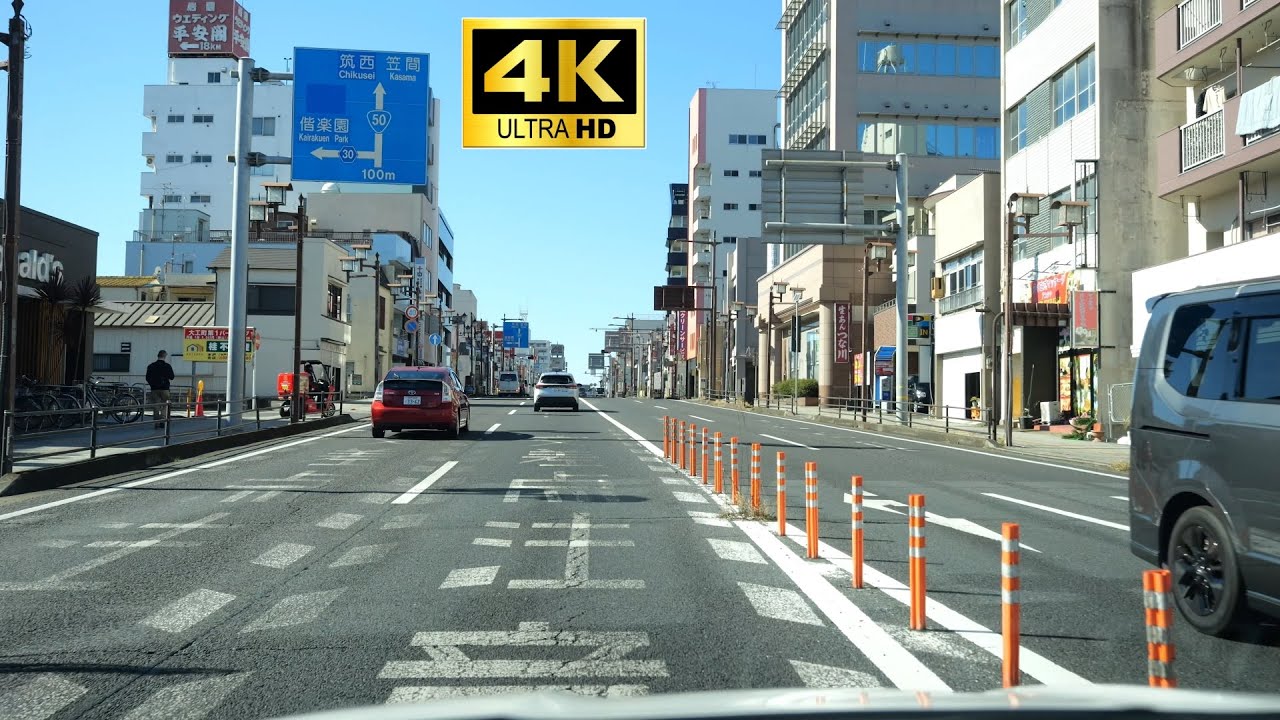 #国道50号（前橋方面 ①）：水戸駅前交差点（国道51号交点）～道の駅グランテラス筑西 [ 水戸市 笠間市 桜川市 筑西市 4K/60p 車載動画 2024 ドライブ]