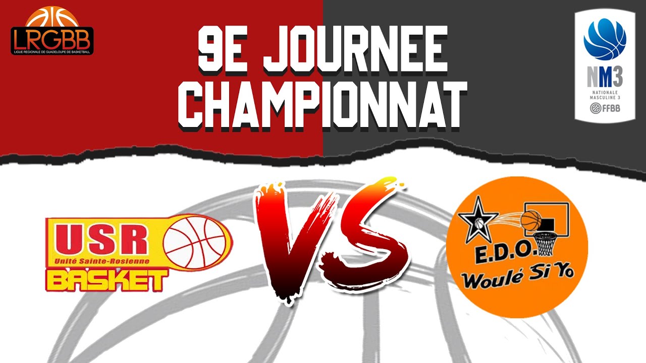 🏀[SENIORS MASCULINS]  9E JOURNEE : USR VS EDO