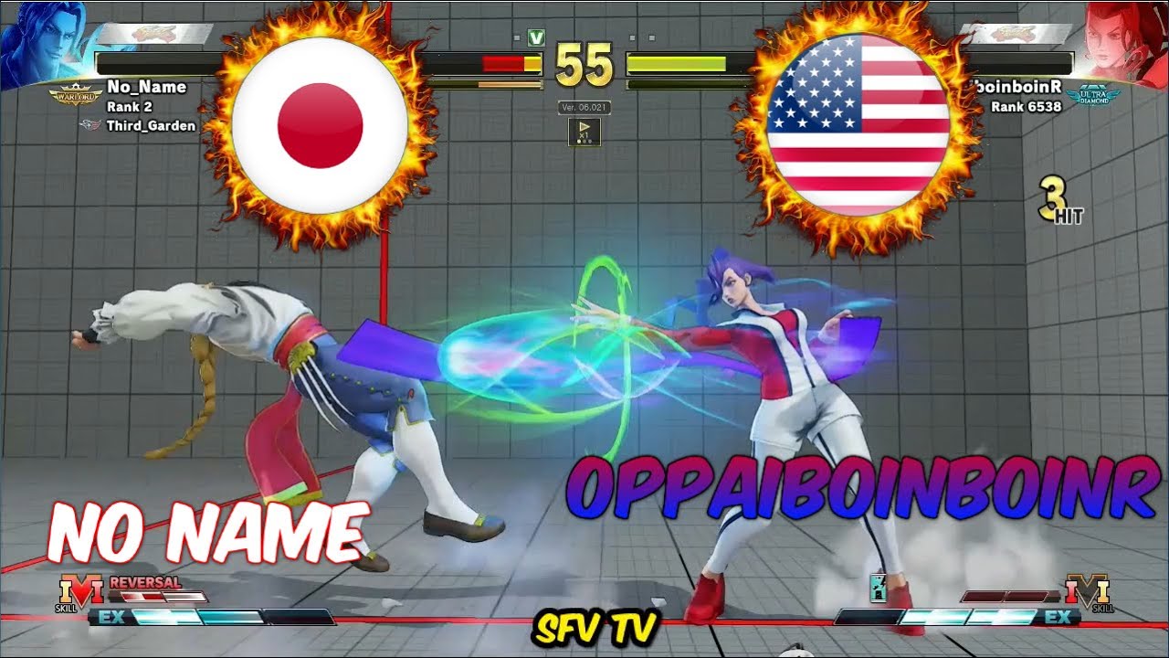 No Name (Japan) vs oppaiboinboinR (Usa) SFV CE スト5 CE 스파5