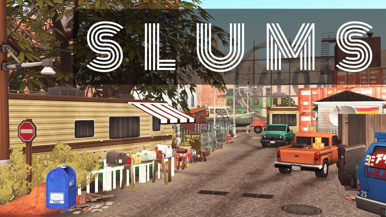 Real SLUMS in The Sims 4 • Strangerville | Stop motion | No CC