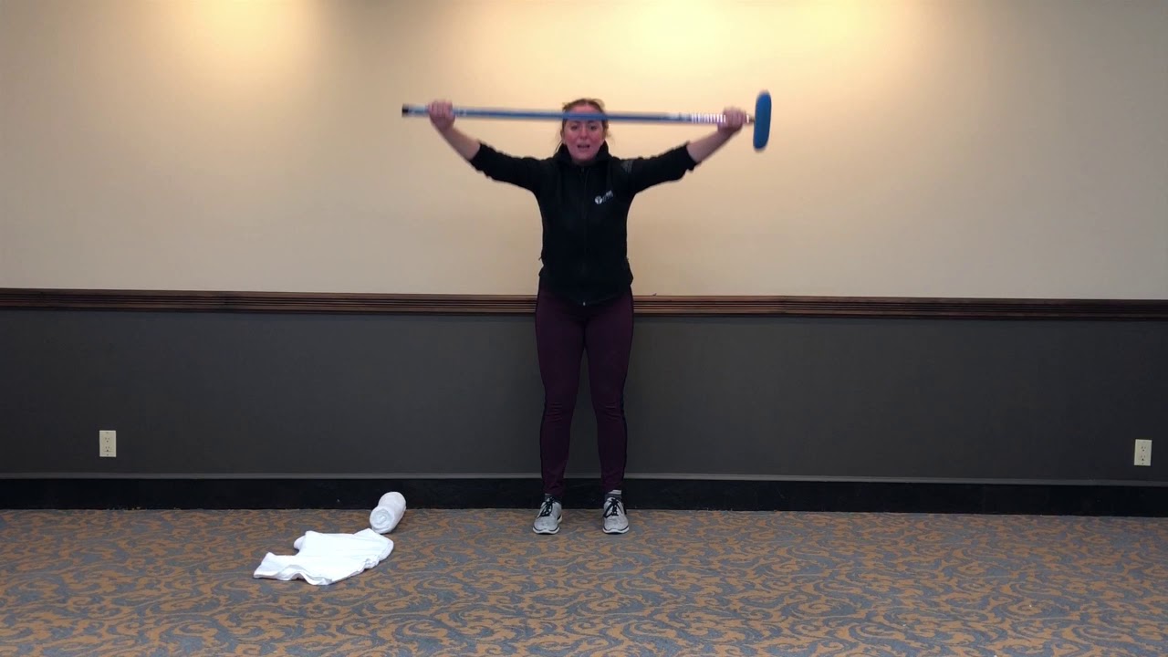 Warm-up for Curling with Dr. Sarah Baxter