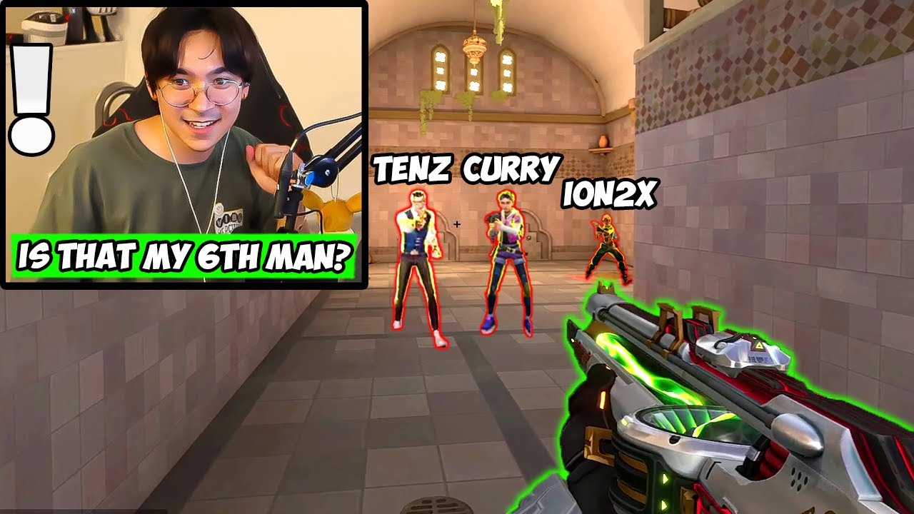 SEN TenZ meets his 6th man SEN curry w/ ion2x in Ranked...