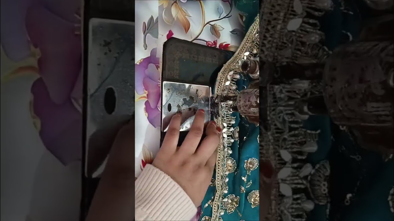 GOWN with shrug cutting and stitching ❤️🥰 #eid heavy gown