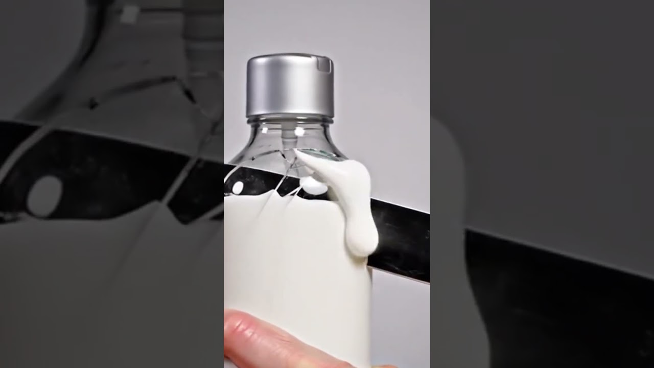 milk 🥛 bottle cutting ASMR ai crystal 