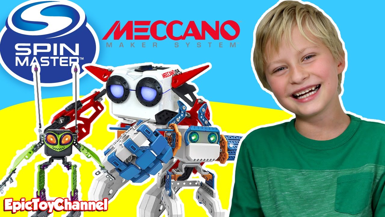 BUILD YOUR OWN ROBOT with Meccano Micronoids Spin Master Robots + Robot Prank