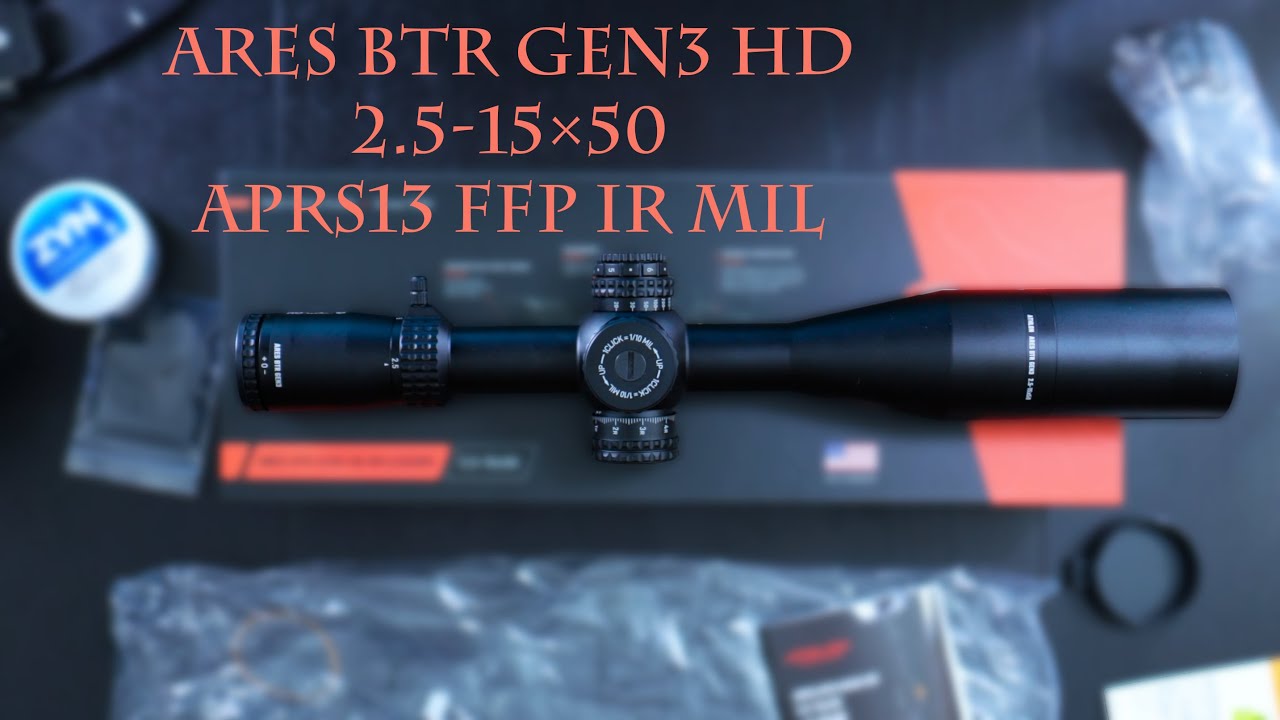 Распаковка прицела Athlon Optics Ares BTR Gen3 HD 2.5-15x50