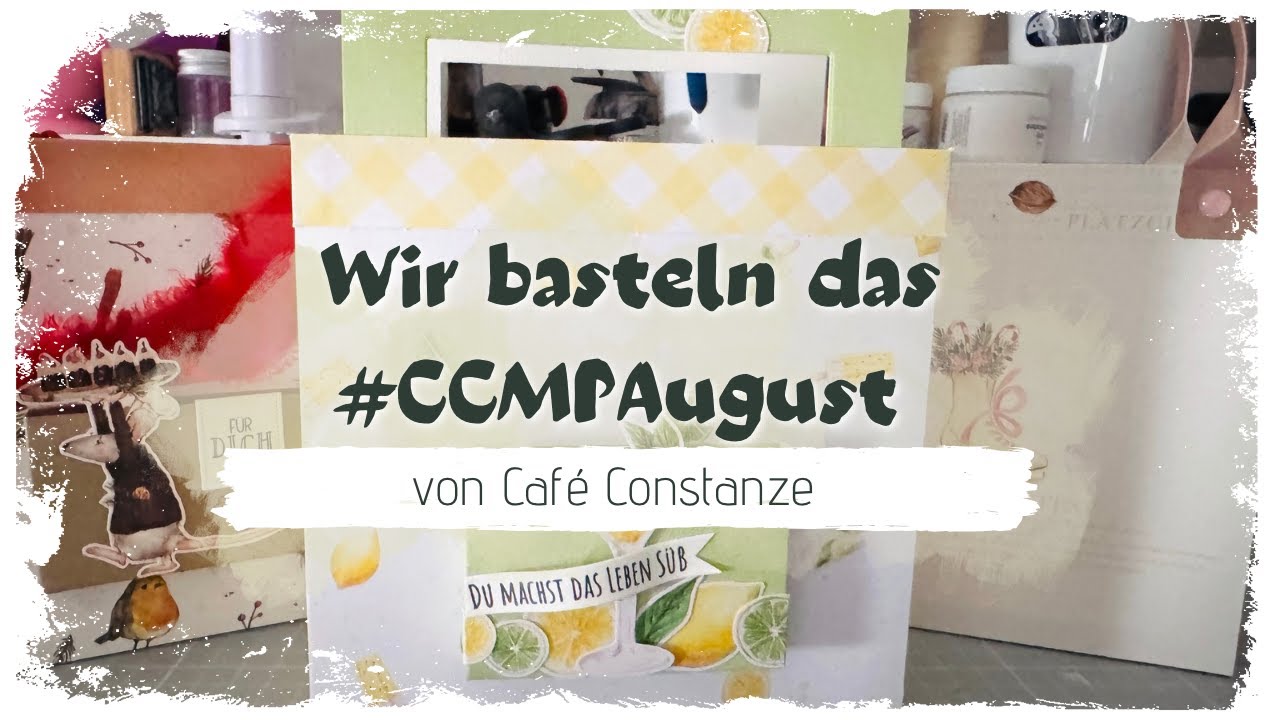 Anleitung/Tutorial #ccmp August von @Café Constanze, Geschenktasche basteln, diy