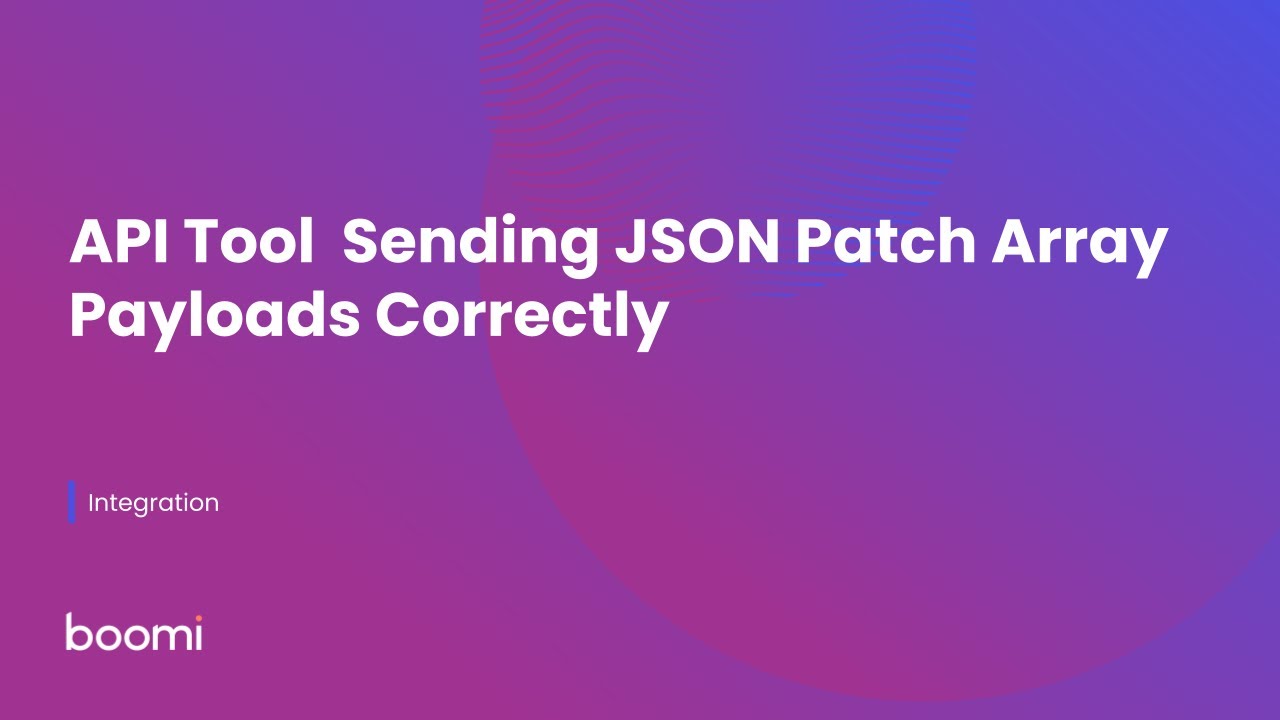 Инструмент API корректно отправляет полезные данные в виде массива JSON-патчей.