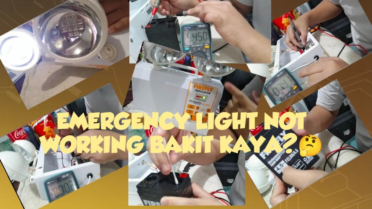 How To Repair Firefly Rechargeable Twinhead Emergency Light - Not Turn On And Charging