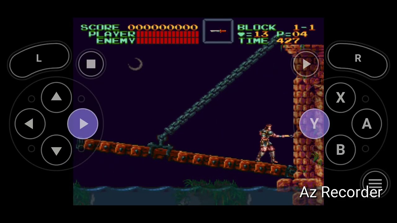 Super Castlevania IV (USA) - gameplay SNES Platformer Hack n slash Horror Dark fantasy 
