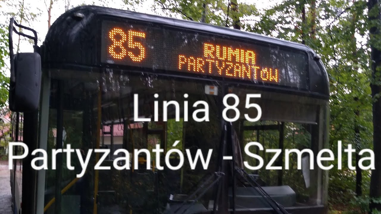 Autobusem po RUMI (ZKM Gdynia) - linia 85, Partyzantów - Szmelta #7094 😁