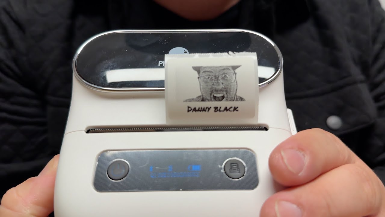 Bluetooth Thermal Label Printer, with pics and Icons for Home, Kitchen, School, Office Organization