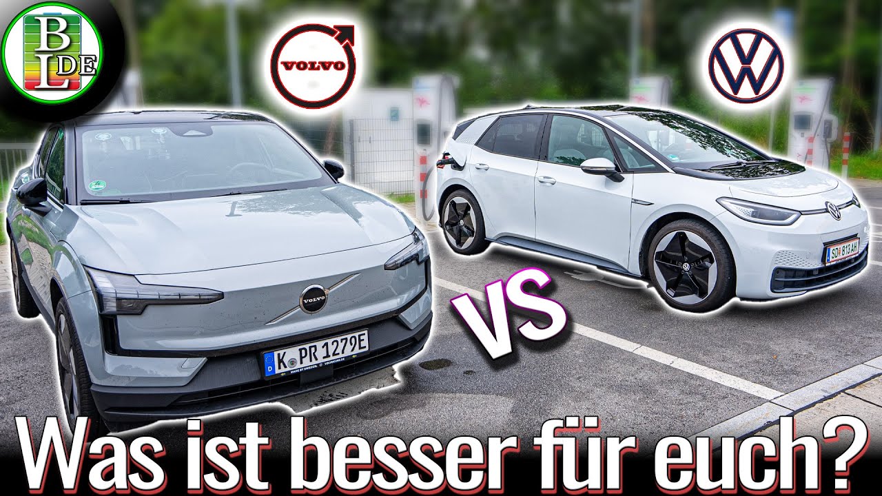 Volvo EX30 Vergleich zum VW Id.3