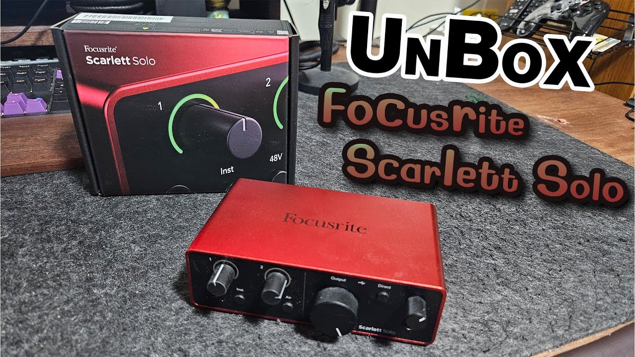 จัดAudio interfaceใหม่ Focusrite Scarlett SOLO 4th gen