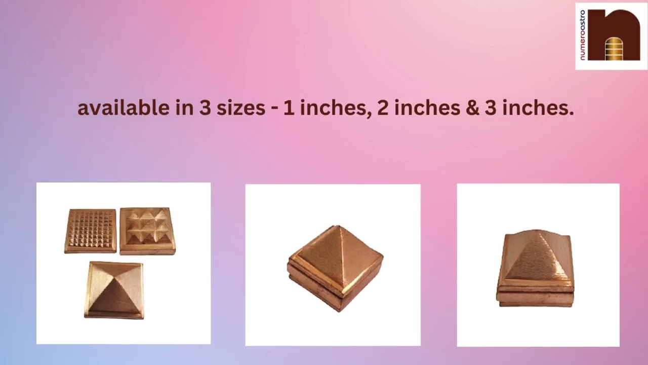 Copper Vastu Pyramid For Vastu Dosh Nivaran ( 91 Pyramids)