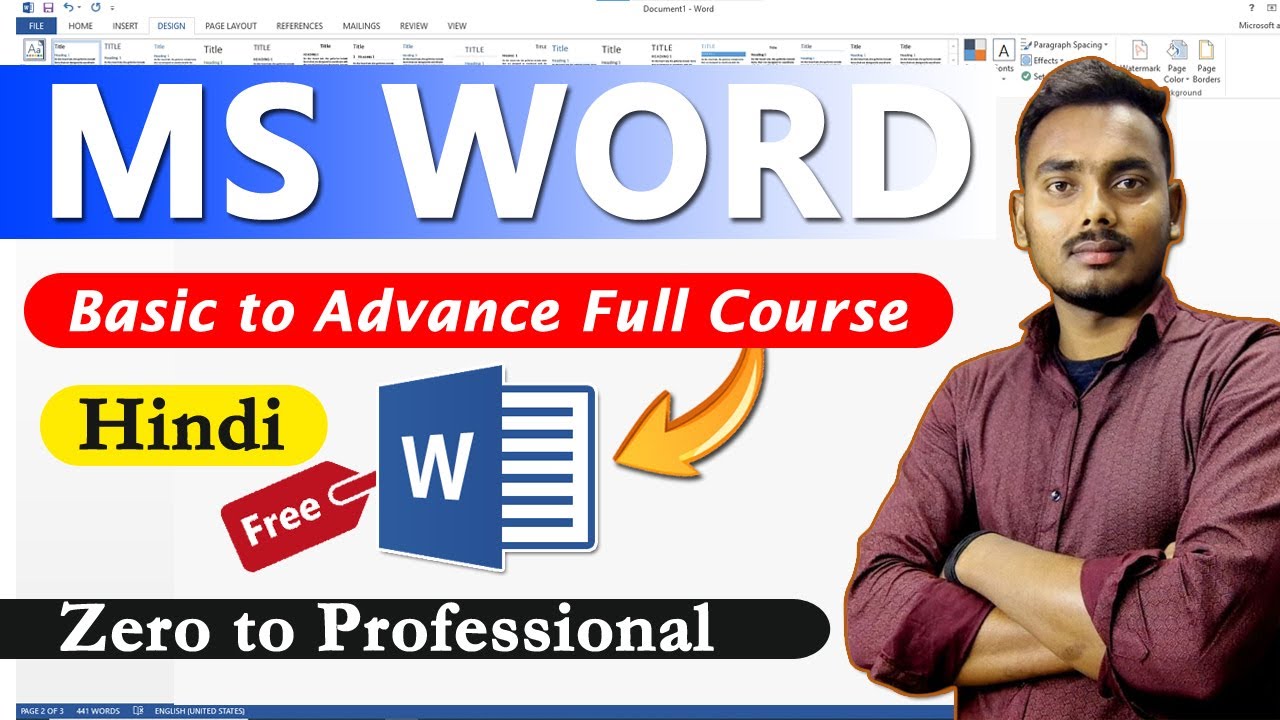 🔥 MS Word Full Course in Hindi 📝 | Basic to Advance | Beginner to Professional
