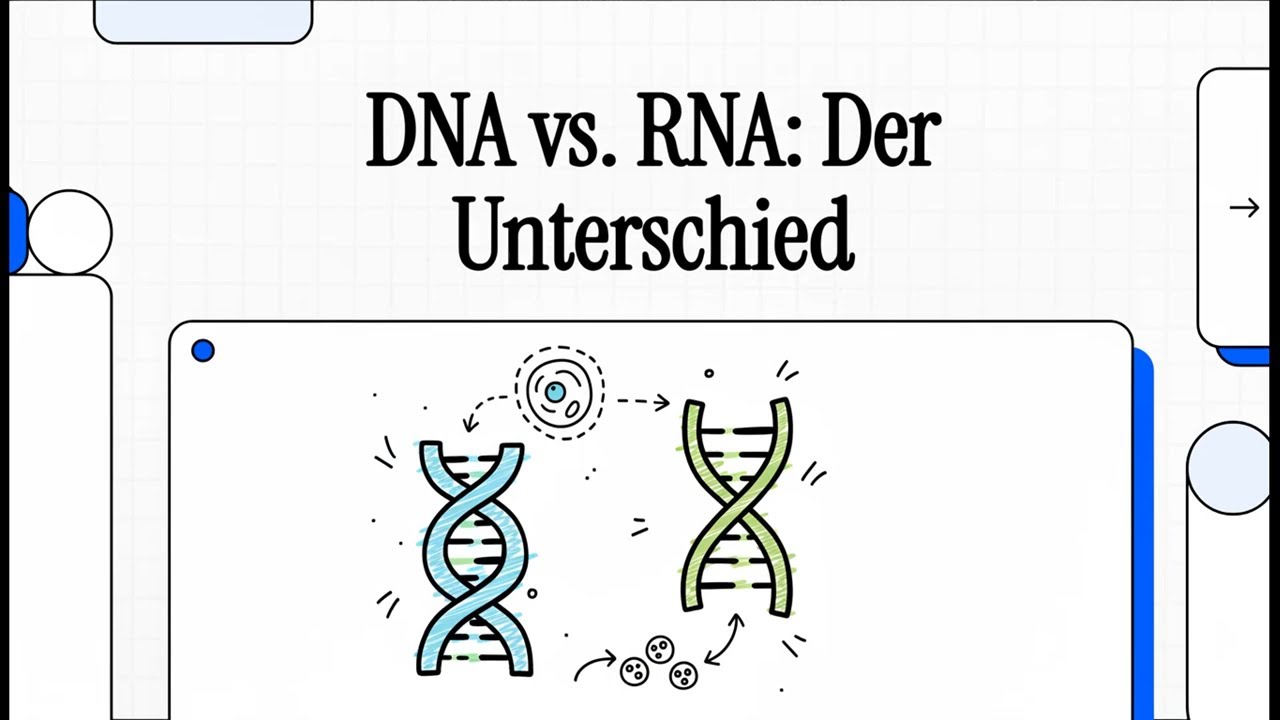 Vergleich von DNA und RNA | EINFACH ERKL&Auml;RT