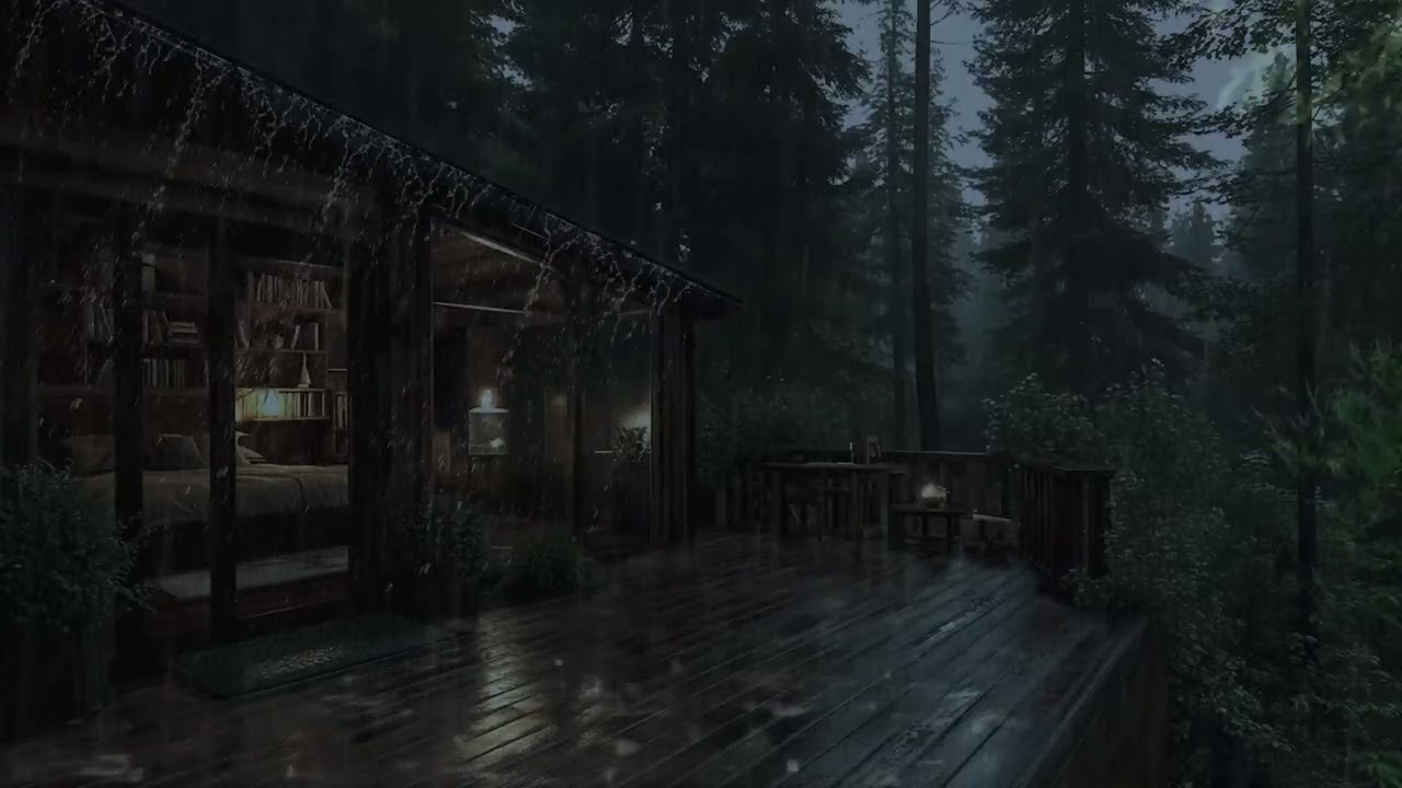 Gentle Night Rain Sounds for Deep Sleep | Cozy Rain Ambience for Relaxation, Stress Relief & Focus