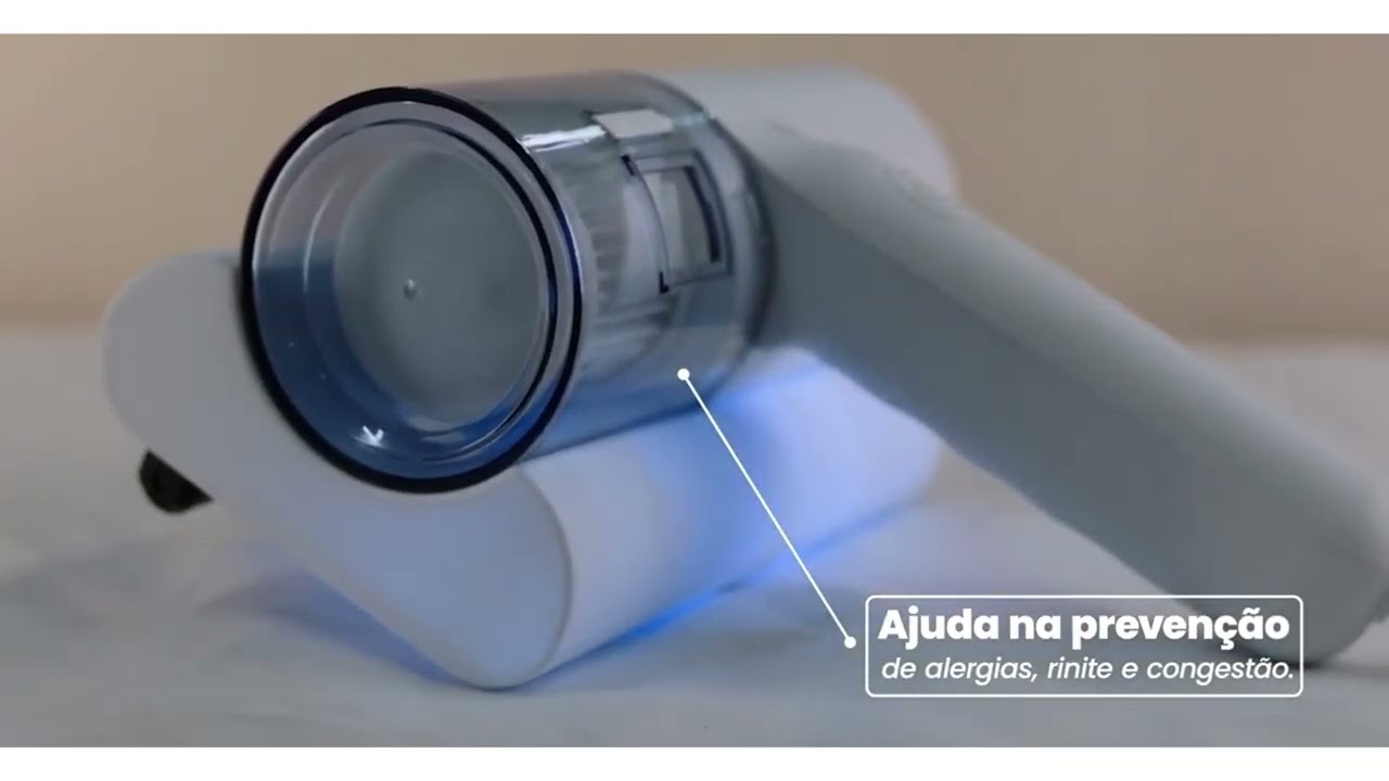 Aspirateur Portable Anti-Acarien &agrave; Lumi&egrave;re UV