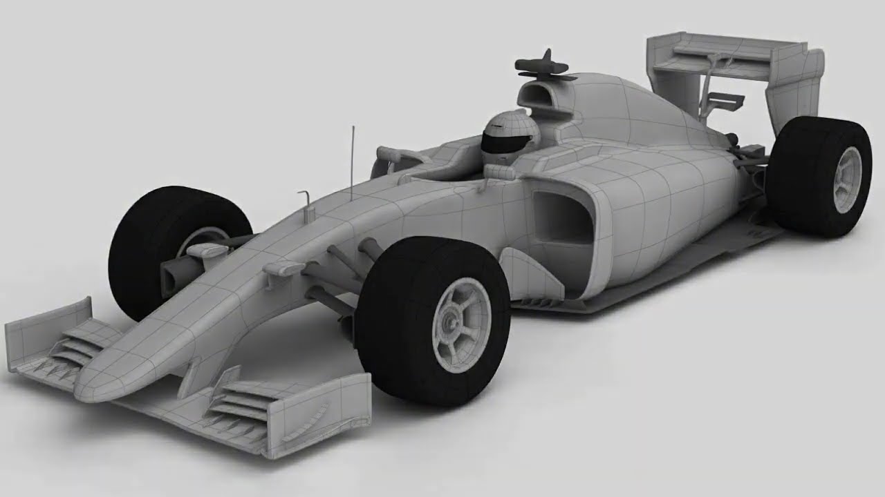 Ferrary SF15-T.  3D model. (Blender/ 3D Max)
