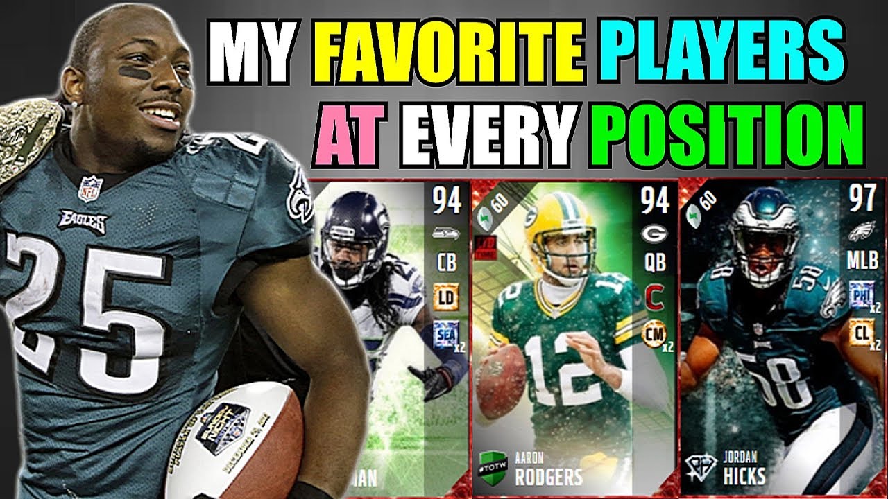 MY FAVORITE PLAYERS AT EVERY POSITION! Madden 17 Ultimate Team Squad Builder