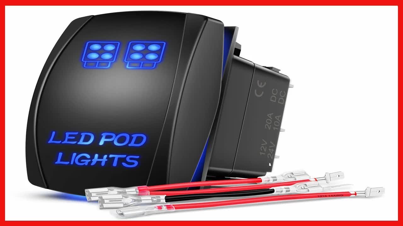 Nilight 5 Pin Rocker Switch: Effortless Control for Your Vehicle Lights