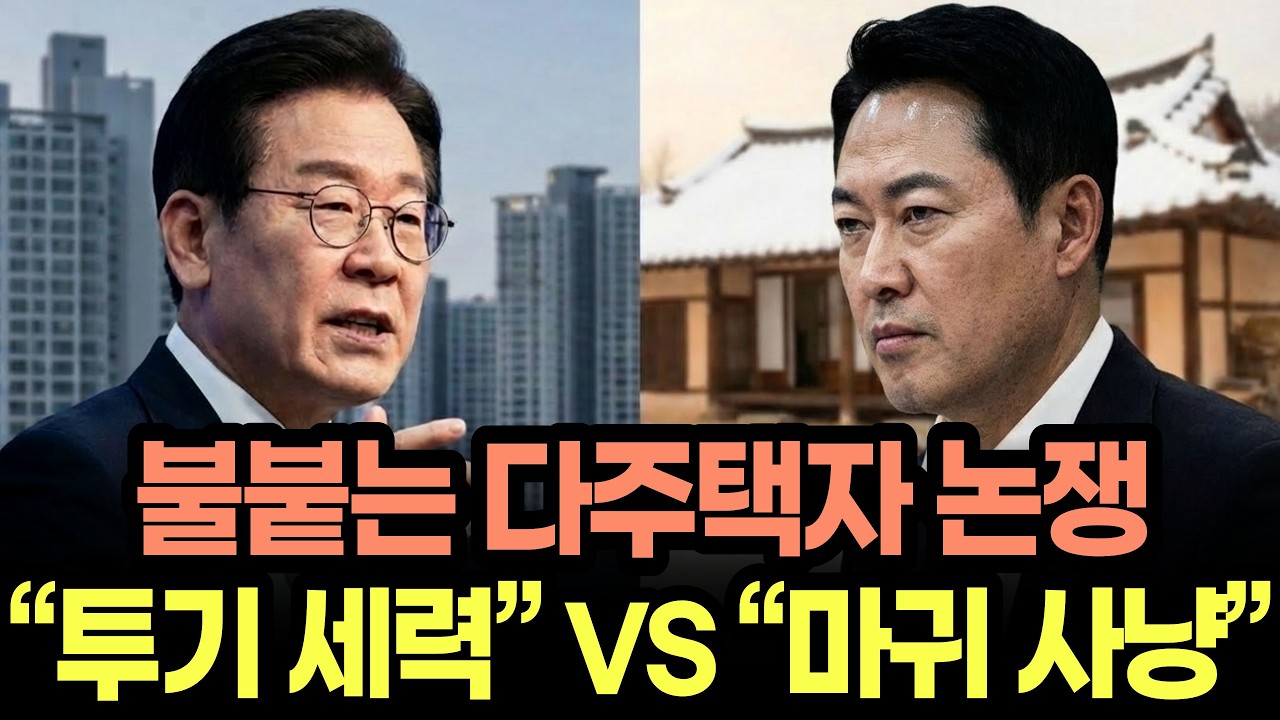 李 “다주택 특혜 유지해야 하나”...野 “마귀 사냥, 전월세 불안 우려”