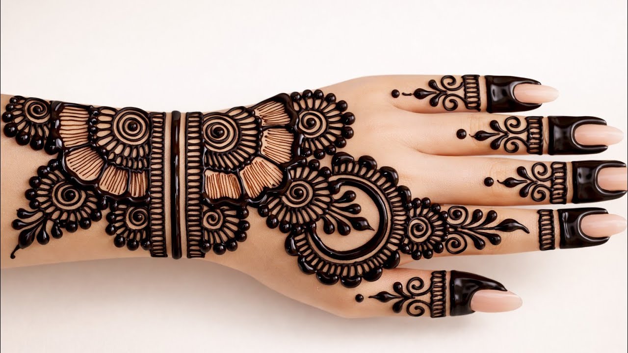 Simple Back Hand Mehndi Design। Mehandi। Ramadan Special Mehndi Designs।  Mehandi Design