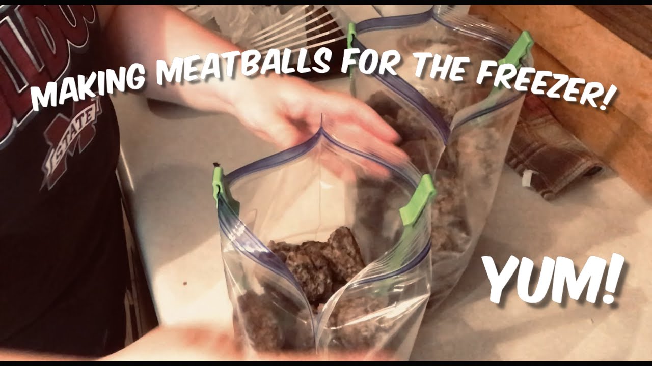 HOMEMADE MEATBALLS FOR THE FREEZER