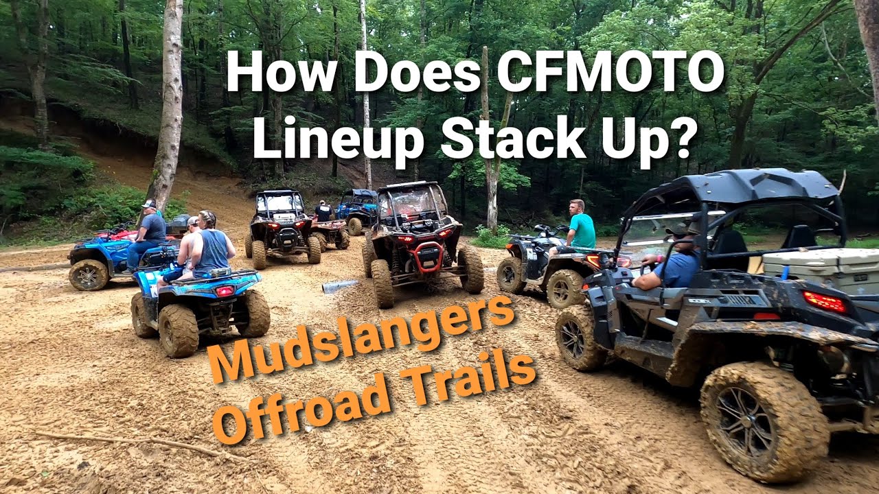 CFMOTO Lineup Take on RZR Hill at Mudslangers Offroad Trails | Best Trails In Mississippi