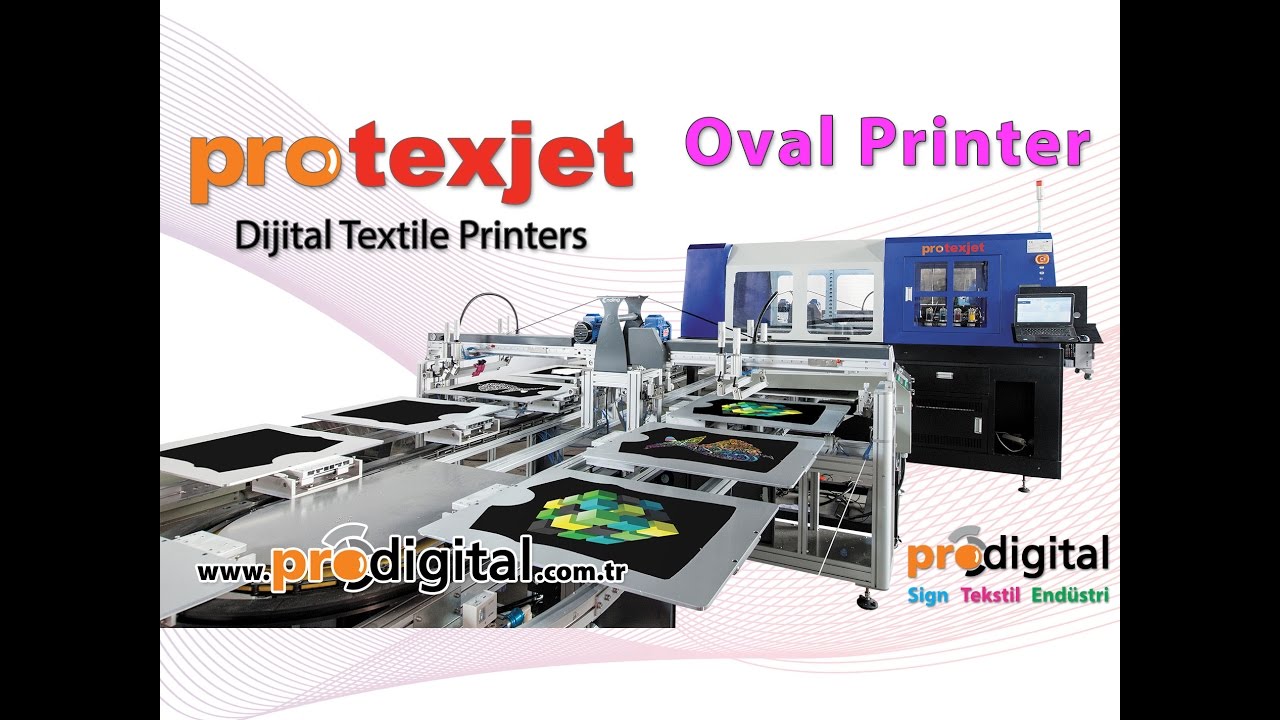 Dijital Emprime Baskı Oval Printer