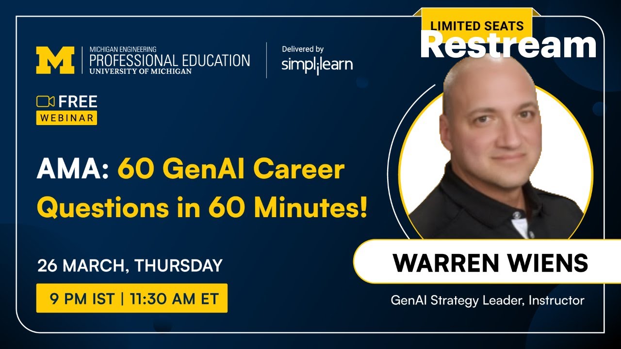 Generative AI Career Guide 2026 | 60 Questions And Roadmap to Become Gen AI Engineer | Simplilearn