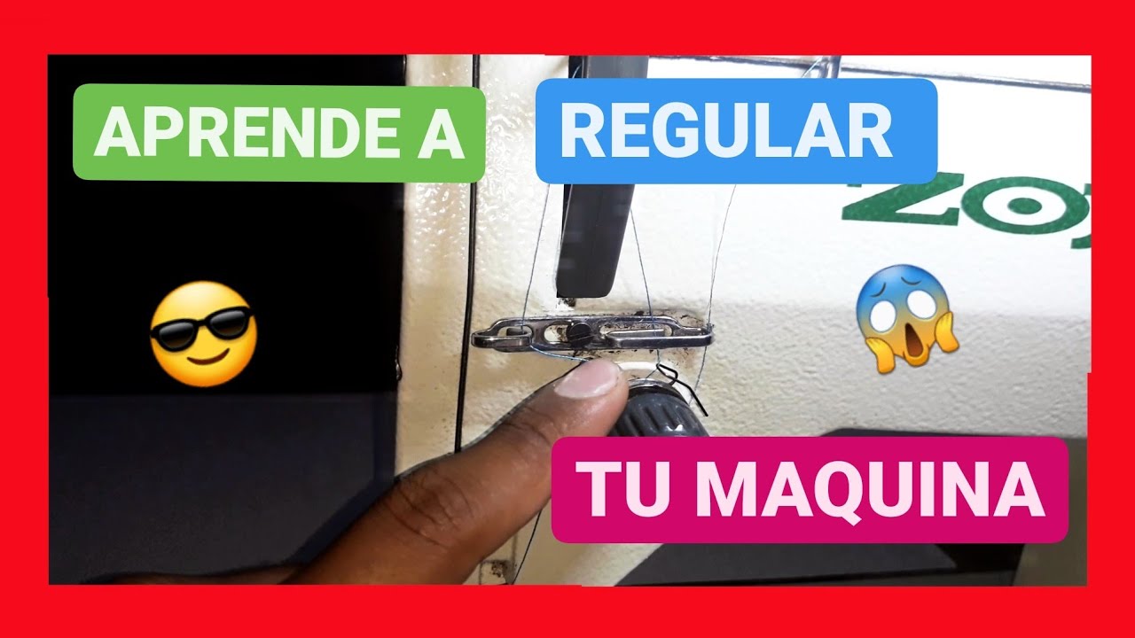 ★😱 Como REGULAR mi MAQUINA industrial para BORDAR. AJUSTAR TENSION del hilo ★