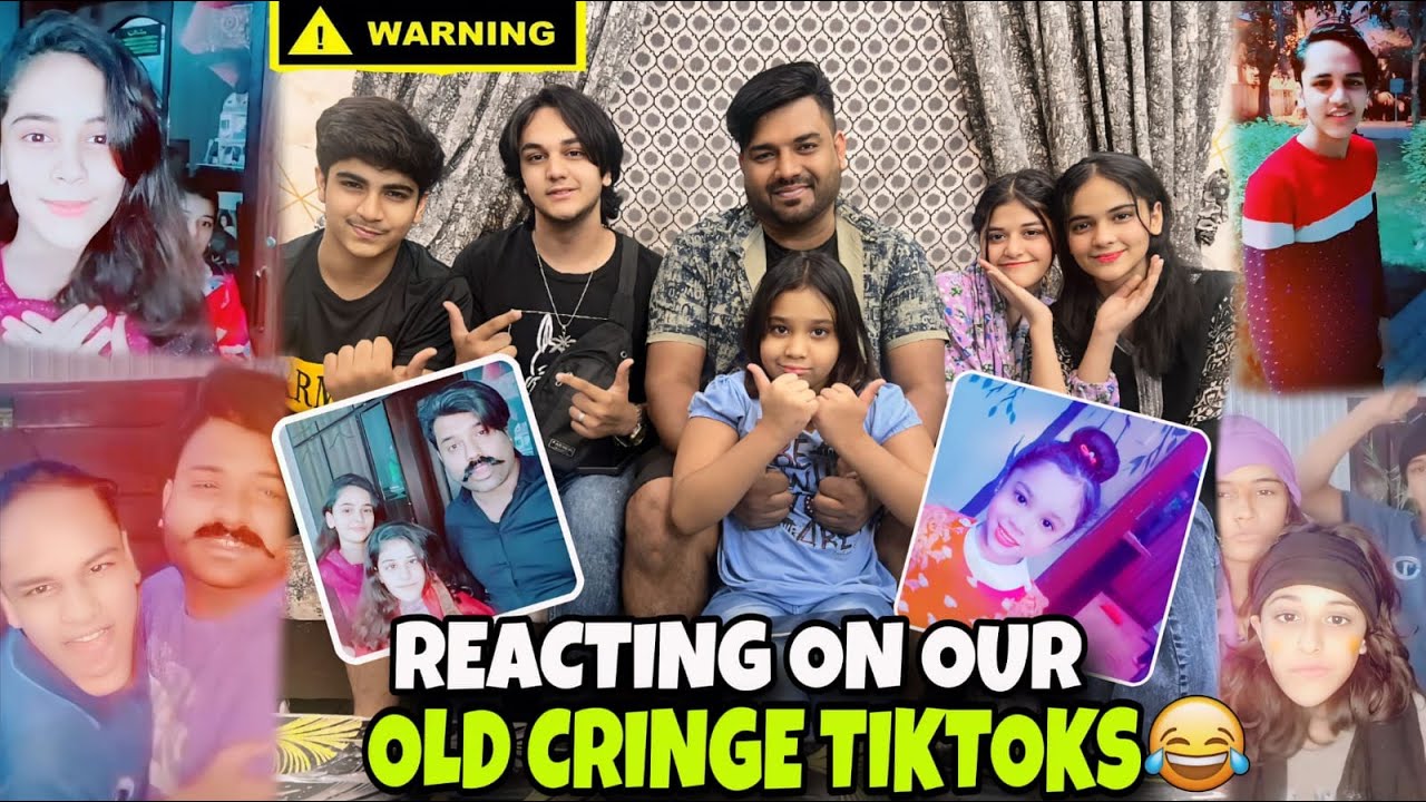 REACTING TO OUR OLD CRINGE TIKTOKS😂😂  // FUNNY CRINGE VIDEOS