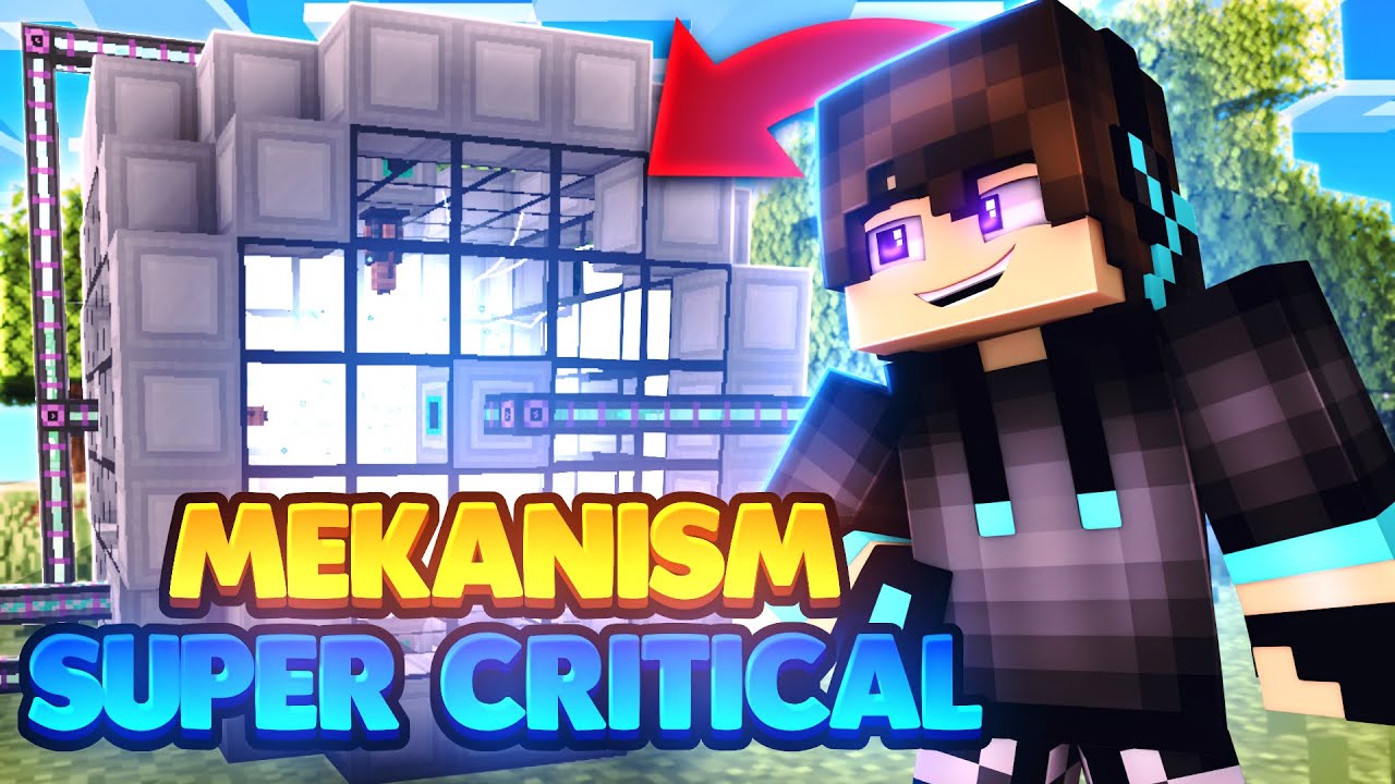 How To BUILD Supercritical Phase Shifter Mekanism Tutorial | 1.18 - 1.20 #minecraft Deutsch
