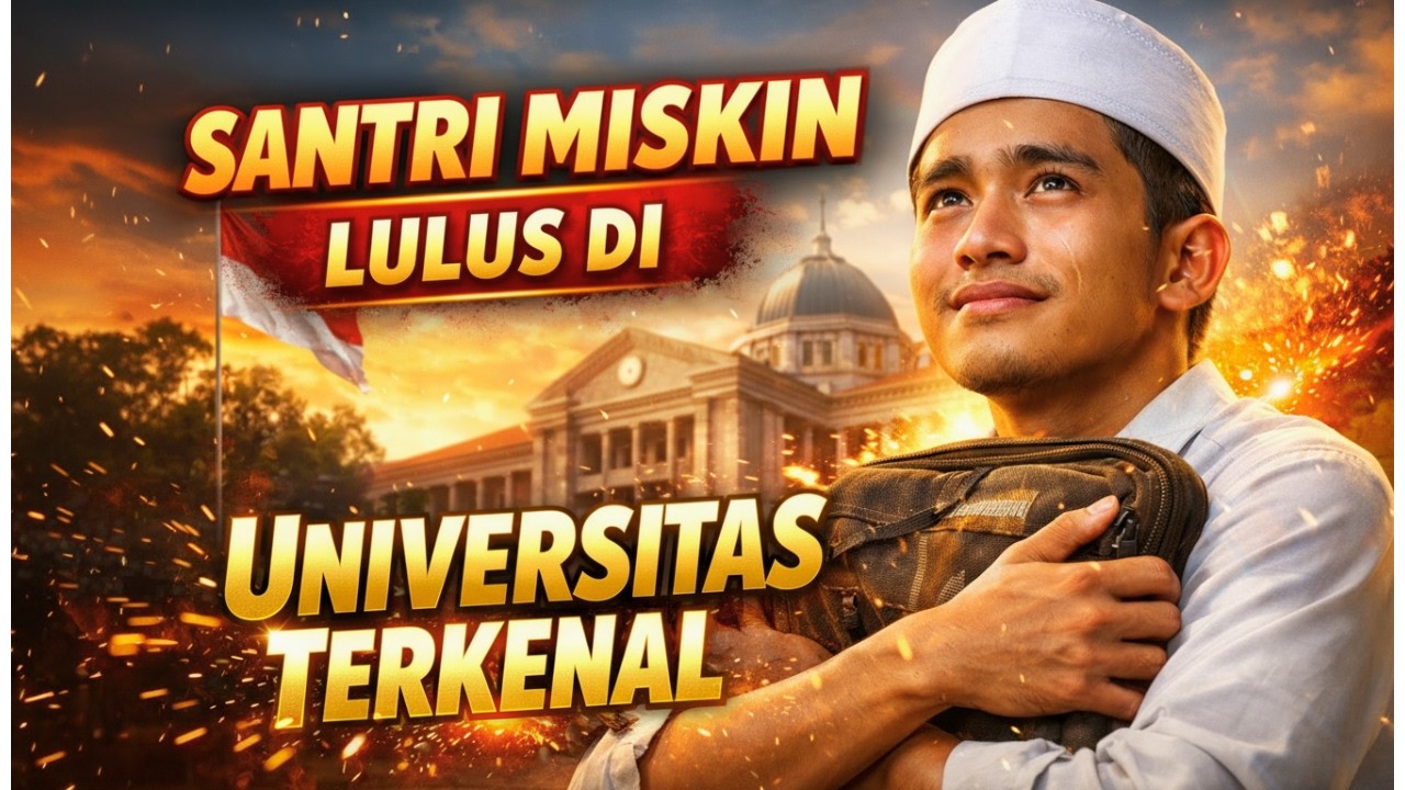 DIREMAHKAN...! SANTRI INI LULUS UNIPERSITAS TERKENAL..