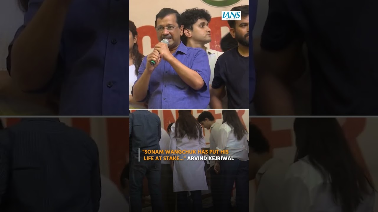Arvind Kejriwal Meets Sonam Wangchuk, Salutes 19-Day Hunger Strike