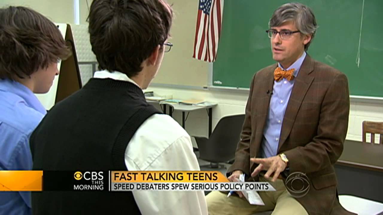 Speed debaters spew serious policy points