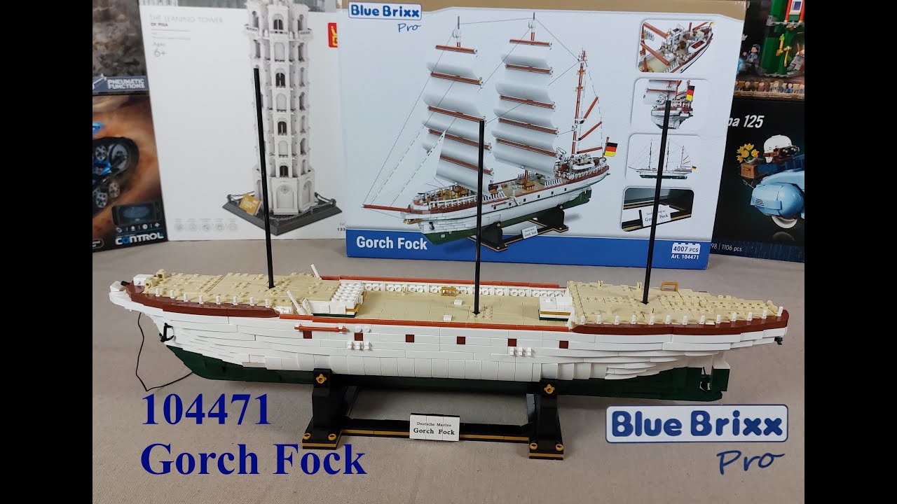 BlueBrixx Pro 104471 Gorch Fock / Bauabschnitt 4-6 - Speedbuild
